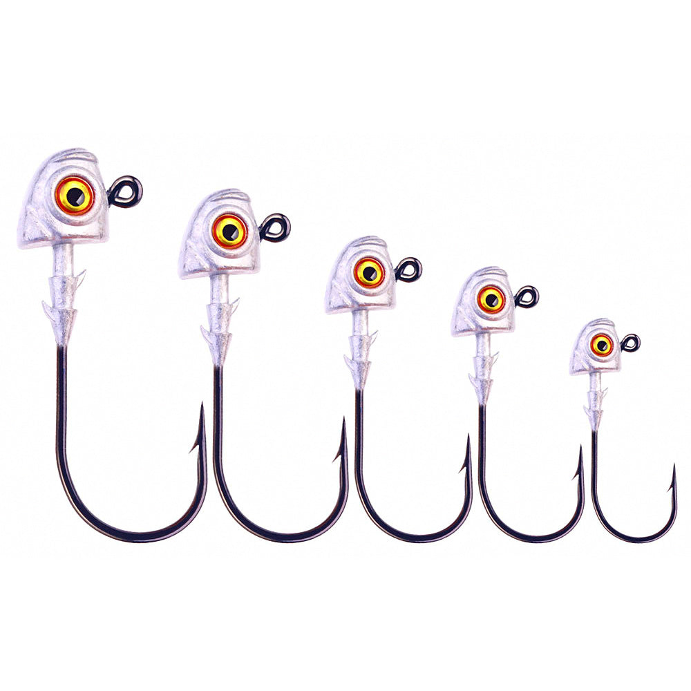 Fish Eye Jig Head Hooks, 3.5–14 g (1/8–1/2 oz), 5-Pack