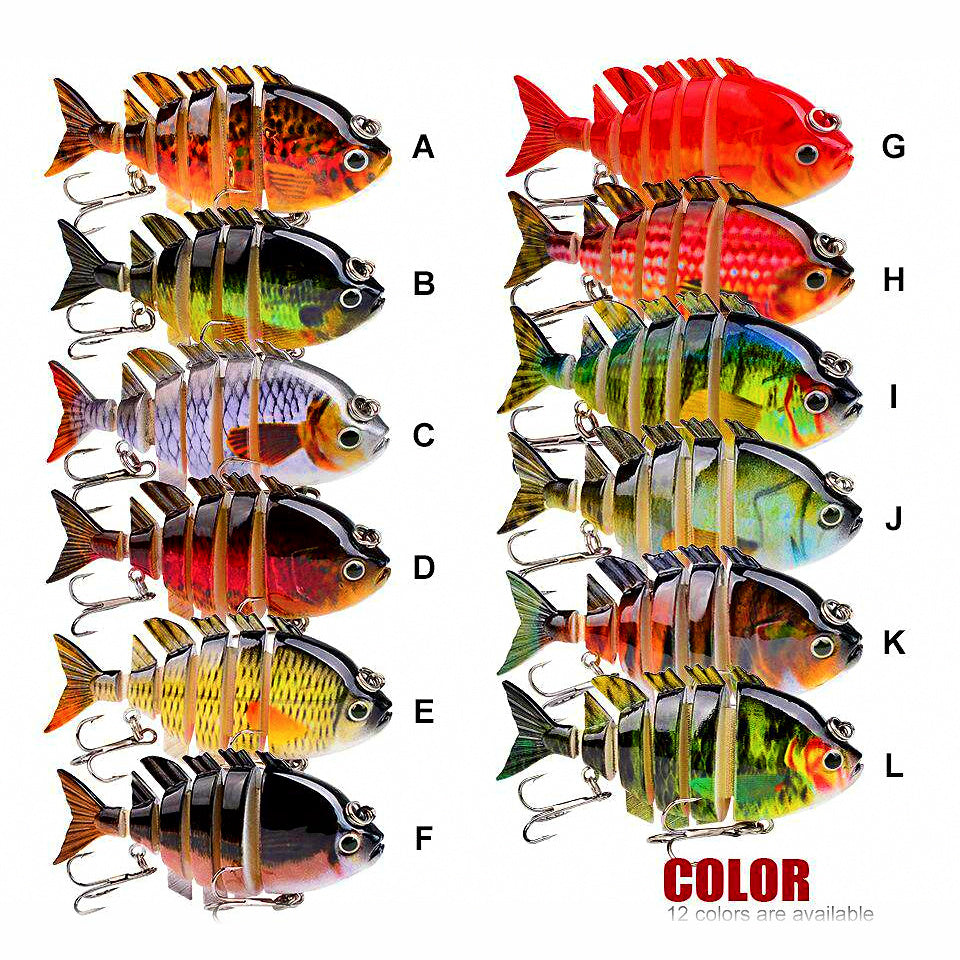 Jointed Swimbait Hard Lure, 8 cm (3.1 in), 16 g (0.56 oz)