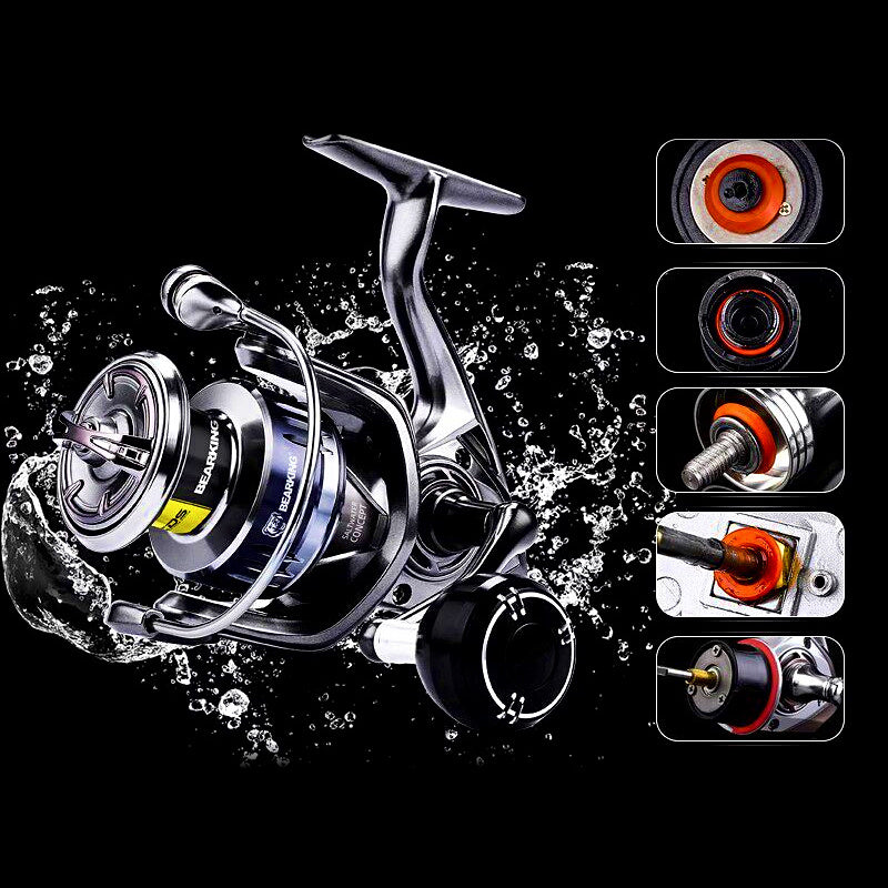 Saltwater Spinning Reel, Deep Spool, Sizes 3000–6000
