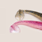 Spiral T-Tail Soft Plastic Worm, 3.5–7.5 cm (1.4–3 in)