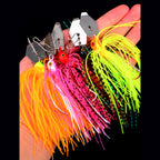 Silicone Skirt Sequin Lure with Sharp Hook, 1/3/5 Pack