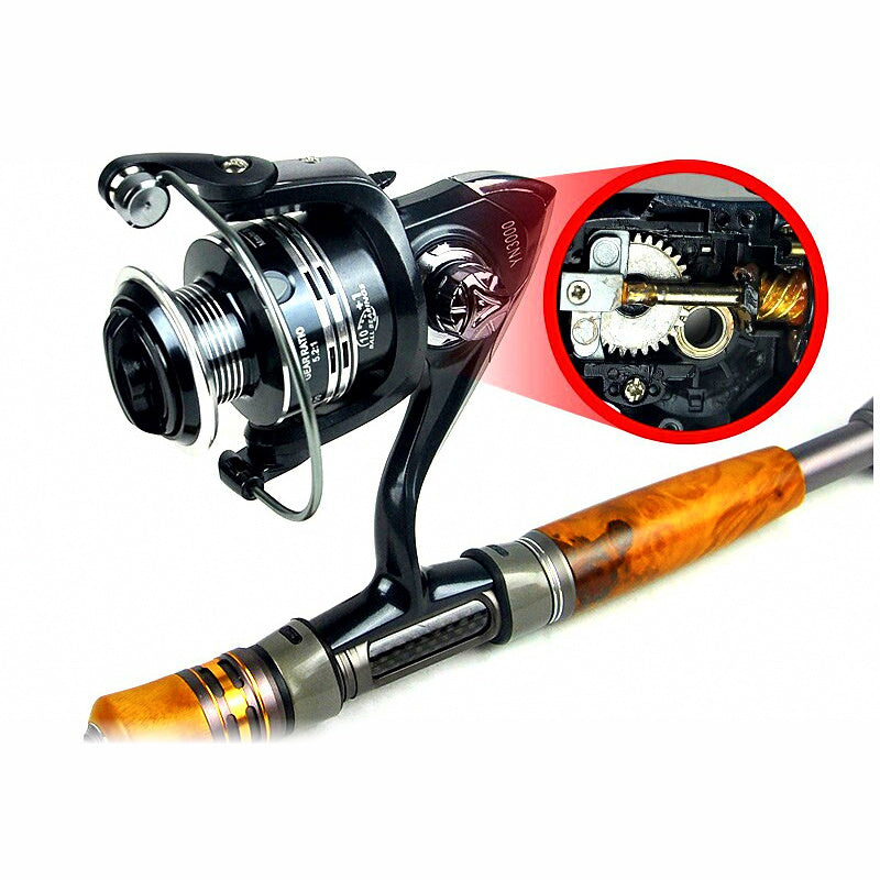 Front Drag Spinning Reel, All-Metal Head, 1000–7000 Sizes
