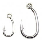Large Barbed Tuna & Shark Hooks, High Carbon Steel