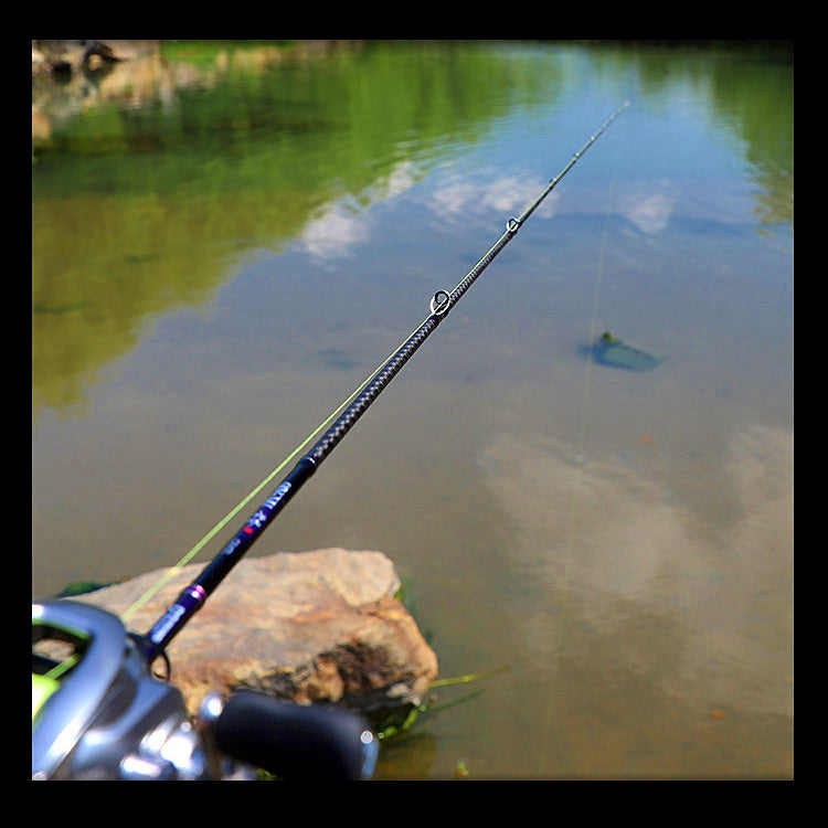 Carbon Bass Lure Rod & Reel Combo, 6.3–7.1 ft (1.92–2.16 m)