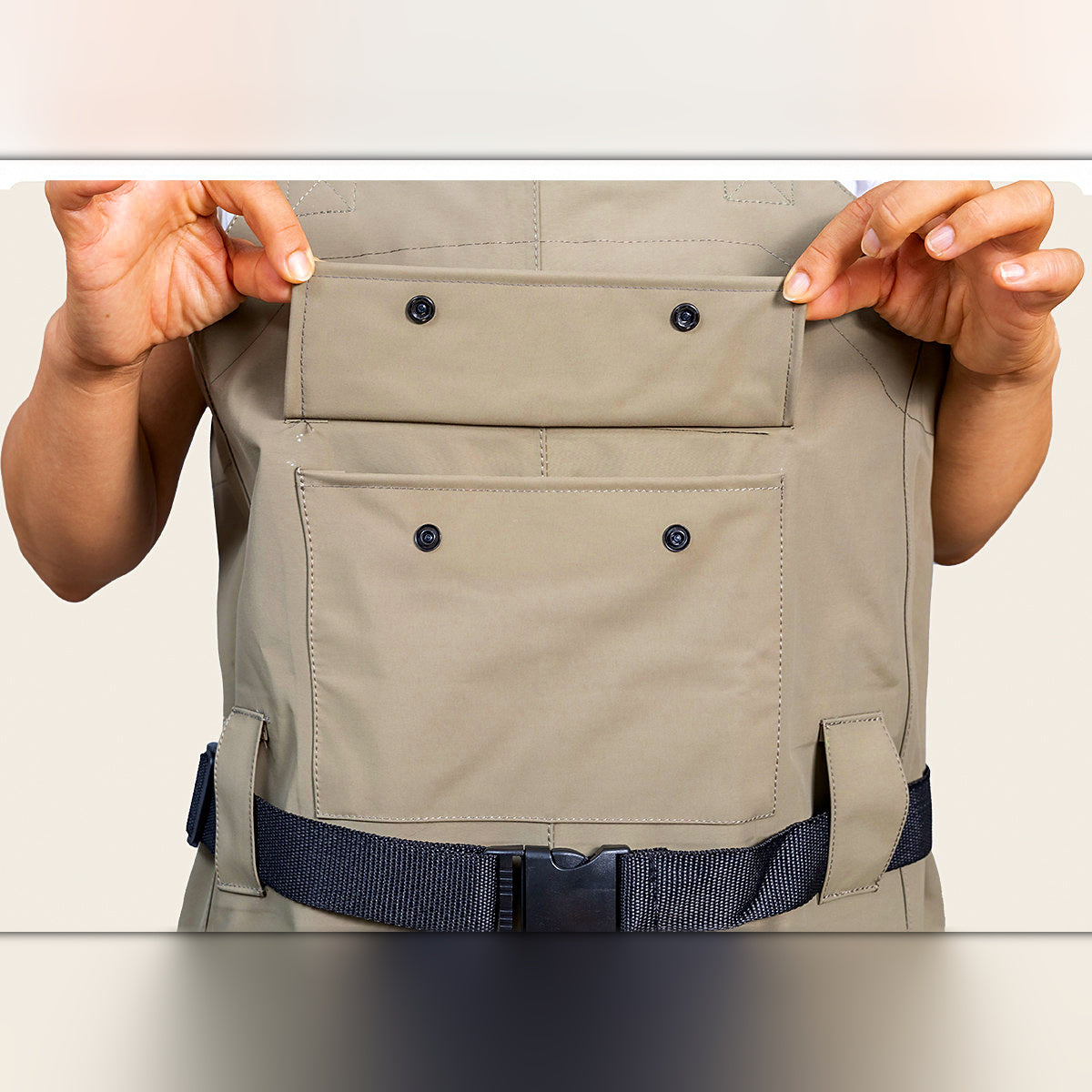 Waterproof Fishing Waders, Nylon One-Piece, Unisex