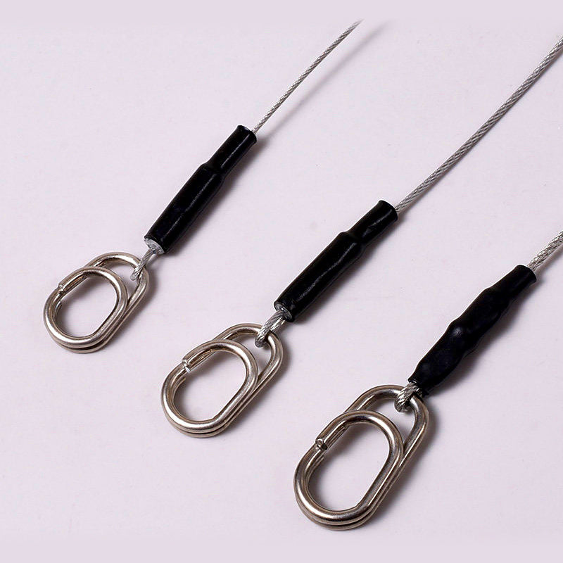 Rubber-Coated Steel Wire Leader, 30 cm (11.8 in), 3-Pack