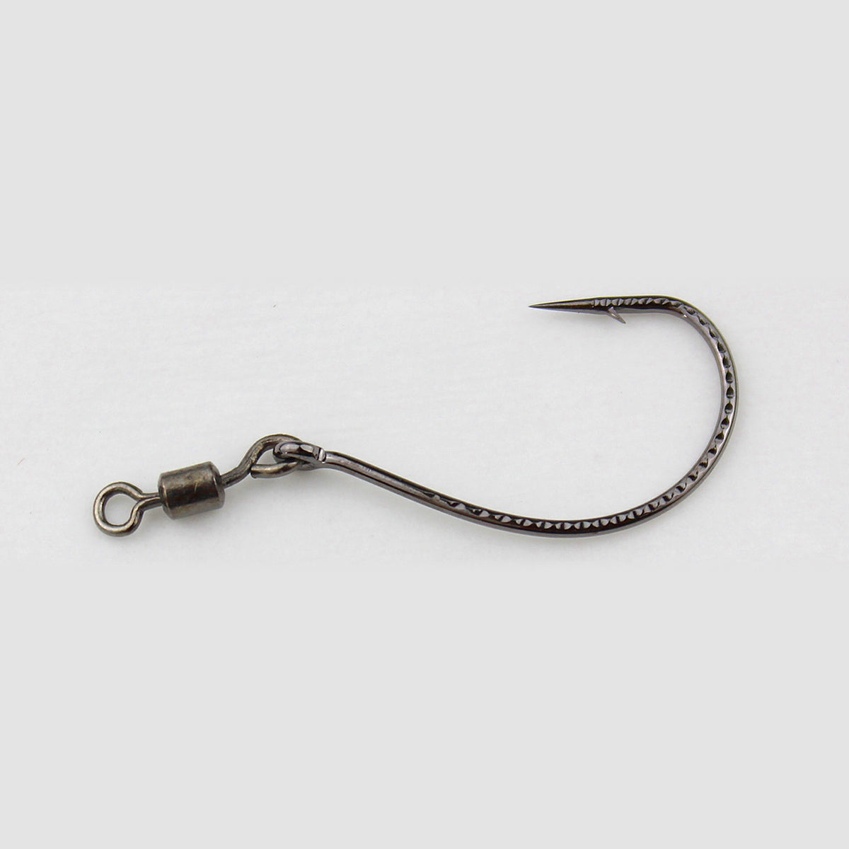 Wacky Worm Hooks with Figure-8 Ring Chain, Barbed, Sizes 3–4/0