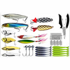 Fishing Lure Kit, Hard Baits, Soft Baits, Spoons & Spinnerbaits