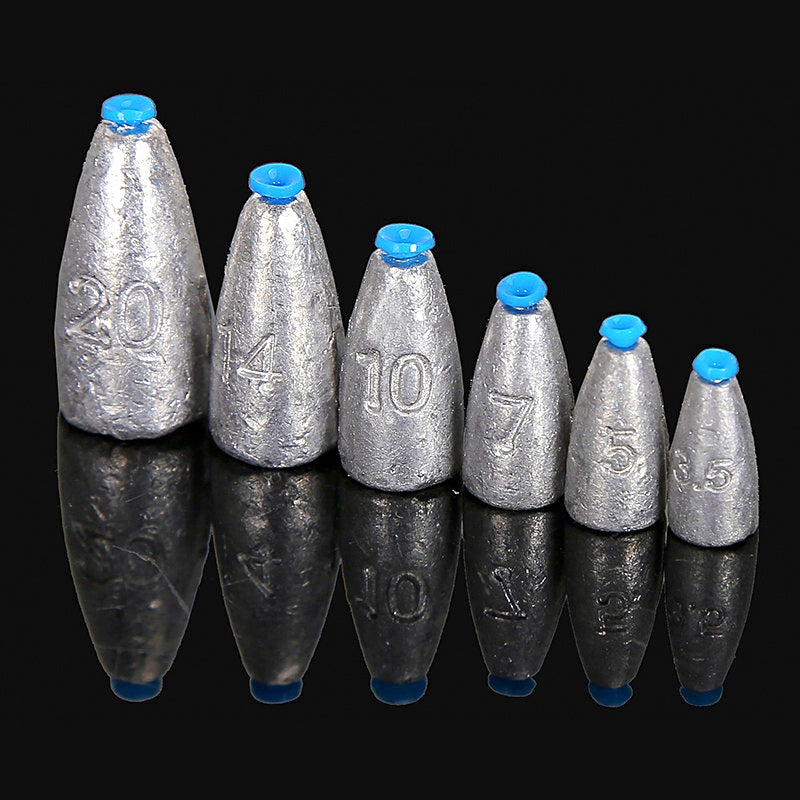 Bullet Sinker Texas Rig Weights, 0.12–0.71 oz (3.5–20 g)