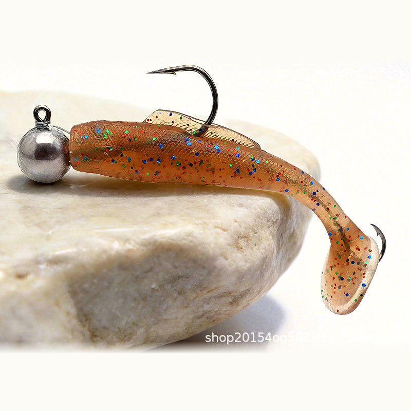 T-Tail Soft Swimbait Set with Jig Heads, 3.5–10 g (0.12–0.35 oz)