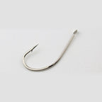 White Maruseigo Barbed Hooks, Long Shank Offset
