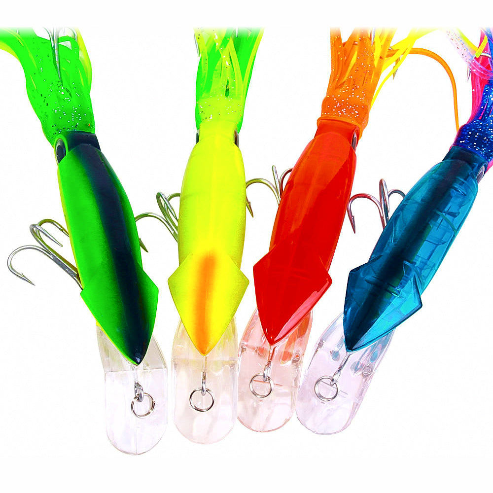 Octopus Squid Jig Lure with Skirt, 14 cm, 40 g (1.4 oz)