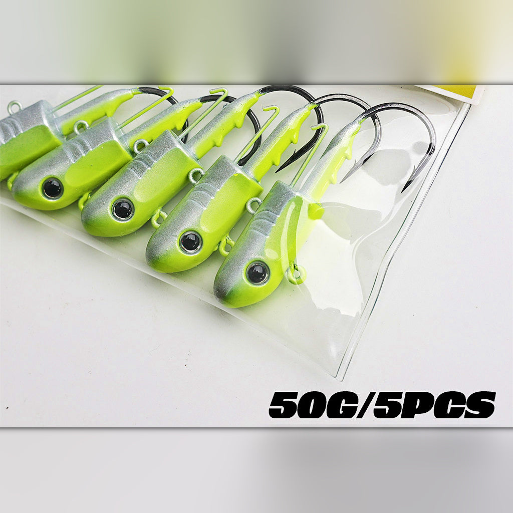 Saltwater Lead Jig Head, 50 g (1.8 oz), 5 Pack
