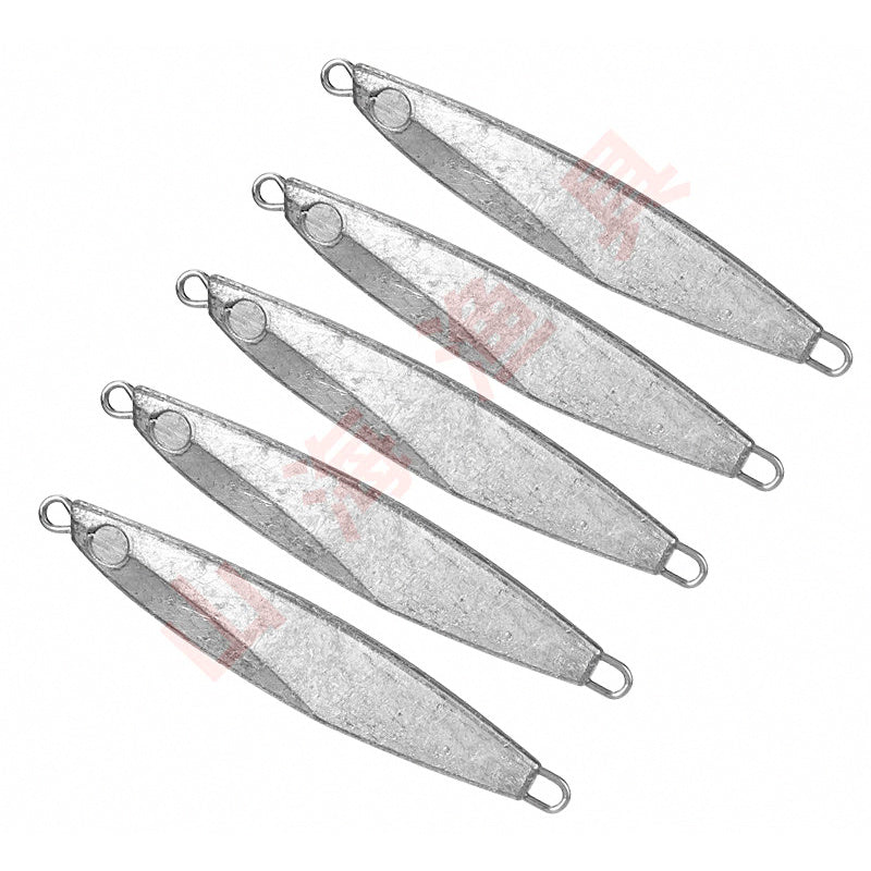 Blank Unpainted Metal Jigs, 7–100 g (0.2–3.5 oz), Hookless
