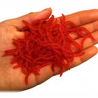 Red Worm Soft Bait, 3.5 cm (1.4 in), 0.2 g, Segmented