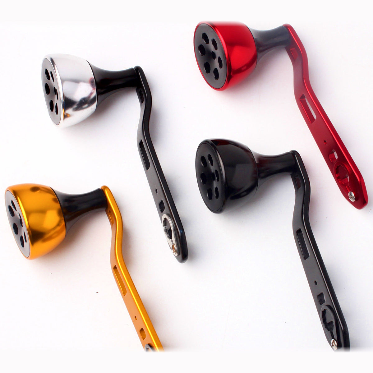 Aluminum Alloy Baitcasting Reel Handle, Single Arm, Gyro Knob