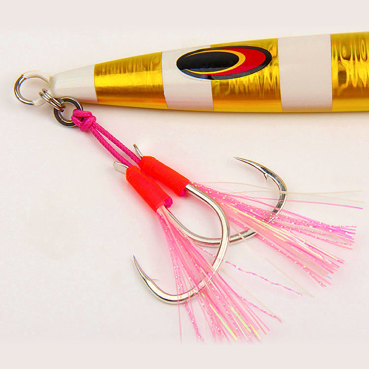 Wire Assist Hooks for Jigs, Single & Double, #1 to 5/0