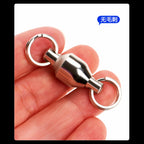 Ball Bearing Swivel, Flattened Double Ring, Sizes #0–#10