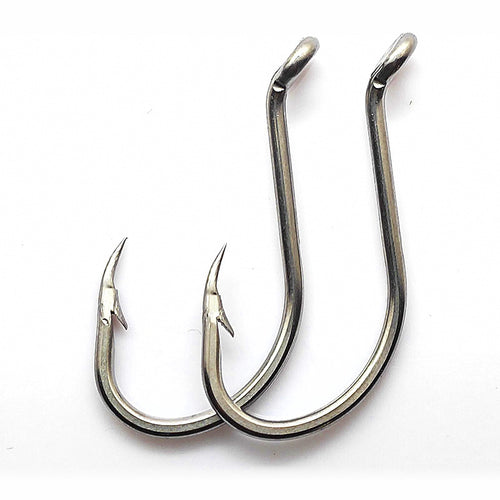 Stainless Steel Octopus Hooks, Barbed, Size 4 to 9/0
