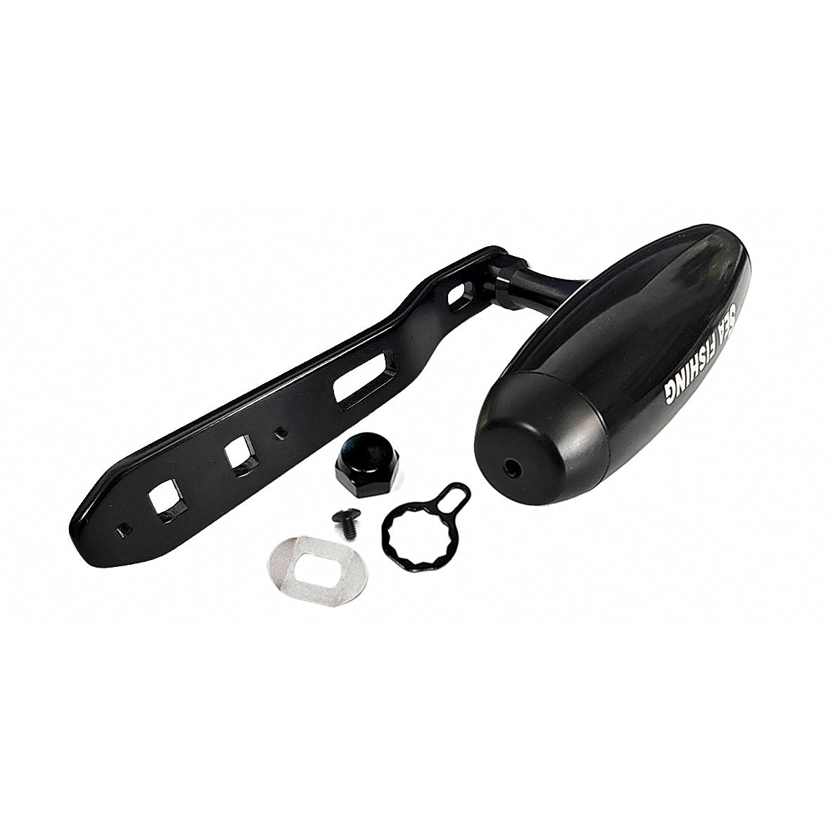 Extended Metal Reel Handle for Baitcasting Reels, Single Arm