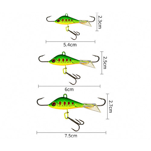 Ice Fishing Balance Jig with Eyes, 7–15 g (0.25–0.53 oz)