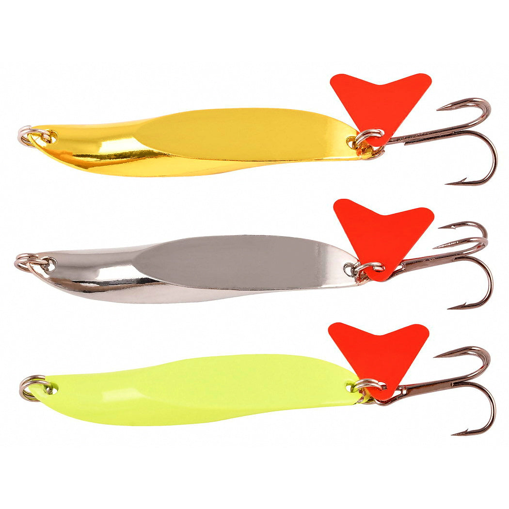 Glow Casting Spoon Jig, Bent Slant-Cut, 10–56 g (0.35–2 oz)