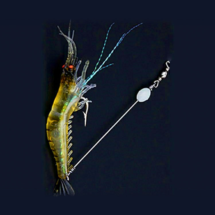 Realistic Soft Shrimp Lure, 3/5/10 Pack