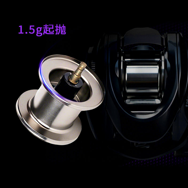 Round Baitcasting Reel, Electronic Brake, Left or Right Hand