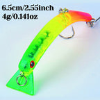 Sinking Bent Minnow Hard Bait, 6.5 cm (2.6 in), 4 g (0.14 oz)