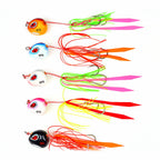 Saltwater Metal Jig, 60–200 g (2.1–7.1 oz), 5 Colors