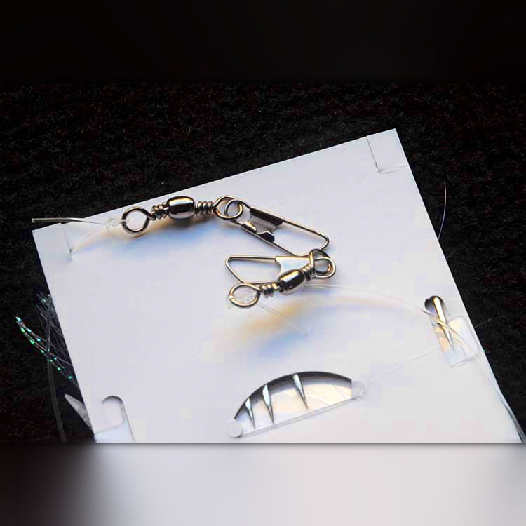 Fish Skin Sabiki Bait Rig, 6 or 8 Hooks, 10 Pack