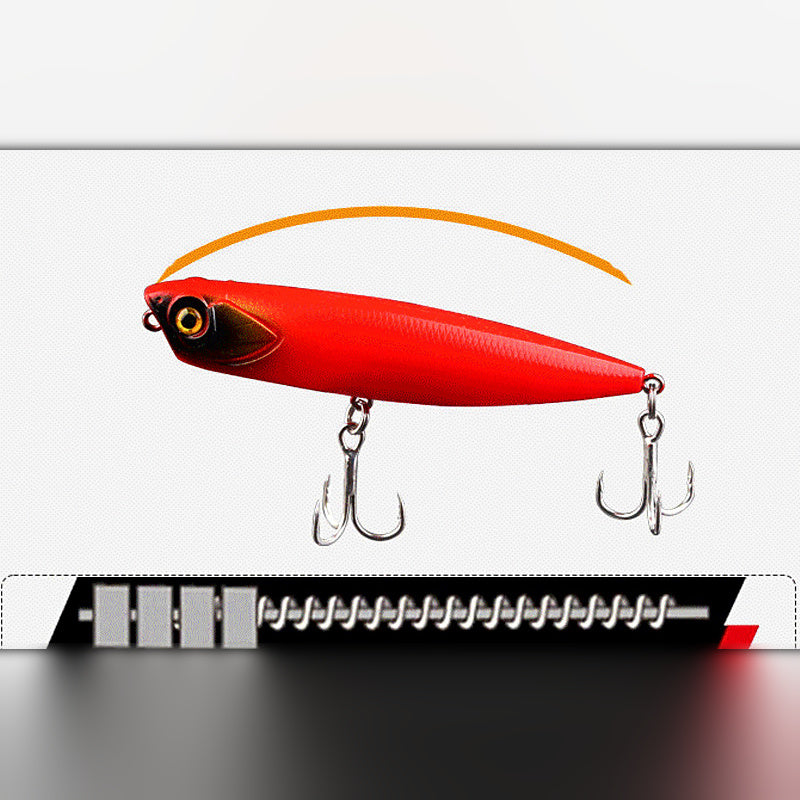 Floating Pencil Bait, 6-14 g (0.2-0.5 oz), Reinforced Hooks
