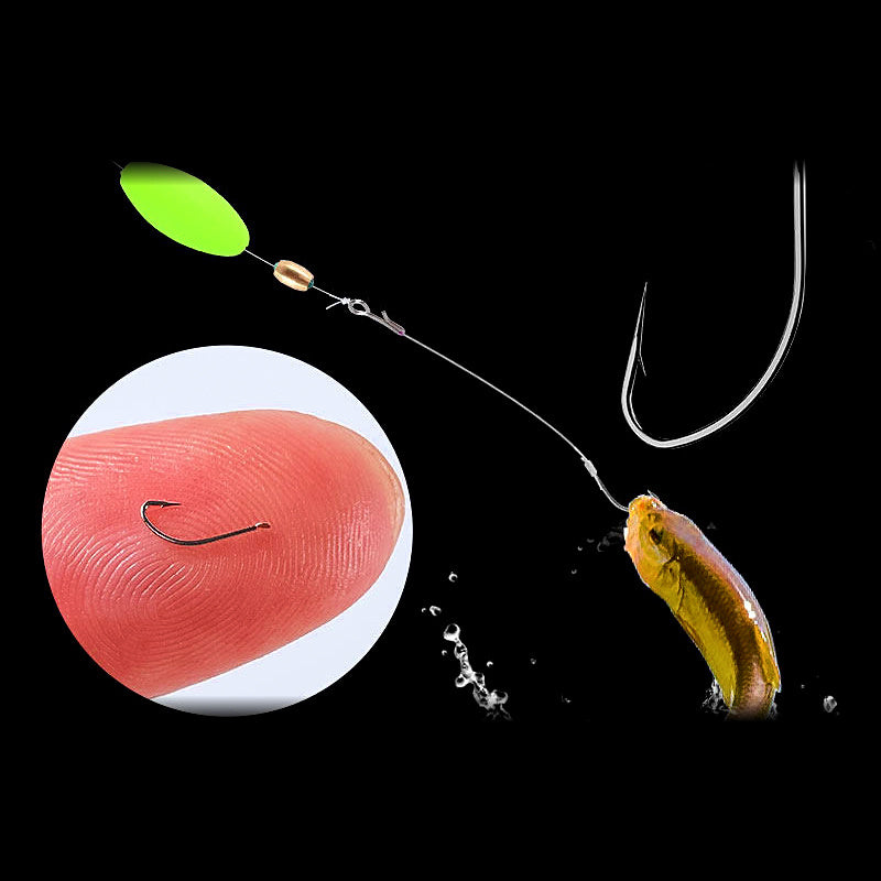 Stream Fishing Rig Set, Akita Fox & Gold Sleeve Hooks, #0.6–1