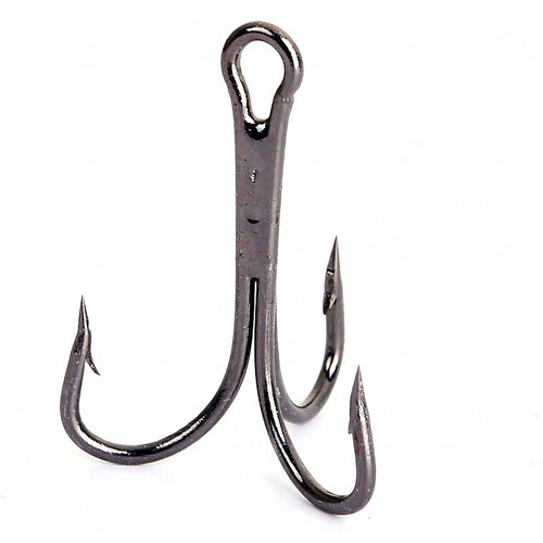 Barbed Treble Hooks, Black Nickel, Sizes #16 to 6/0