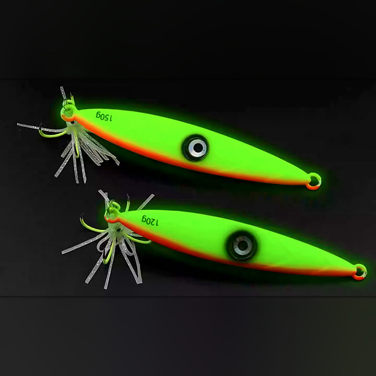 Full Glow Metal Jig, 120–200 g (4.2–7.1 oz)