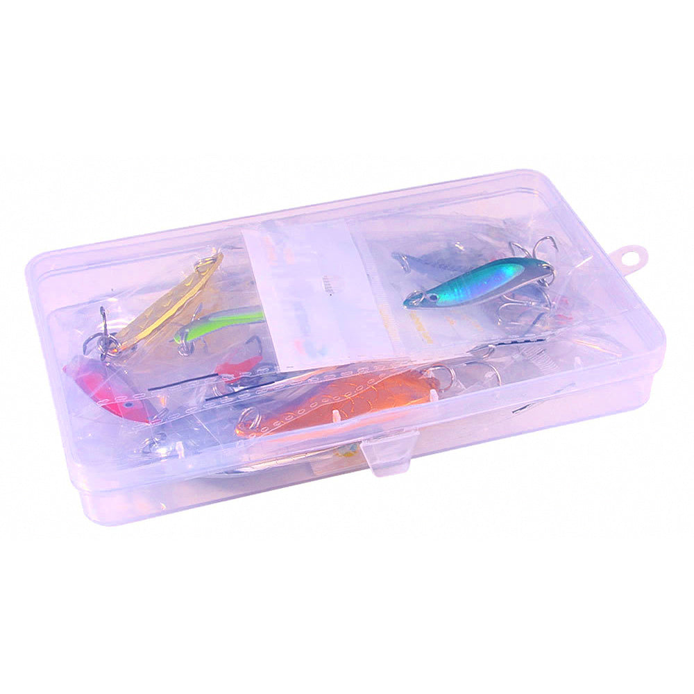 Fish Scale Metal Jig & Spoon Lure Kit, 12-Piece Set