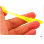 Glow T-Tail Soft Plastic Lures, 50-Pack with Box