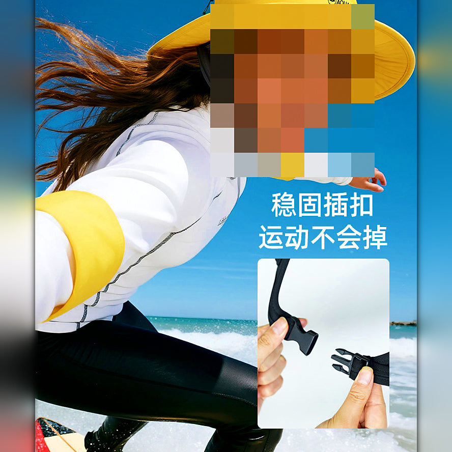 Sun Protection Hat with Stiff Brim, Water and Snorkel Sun Hat