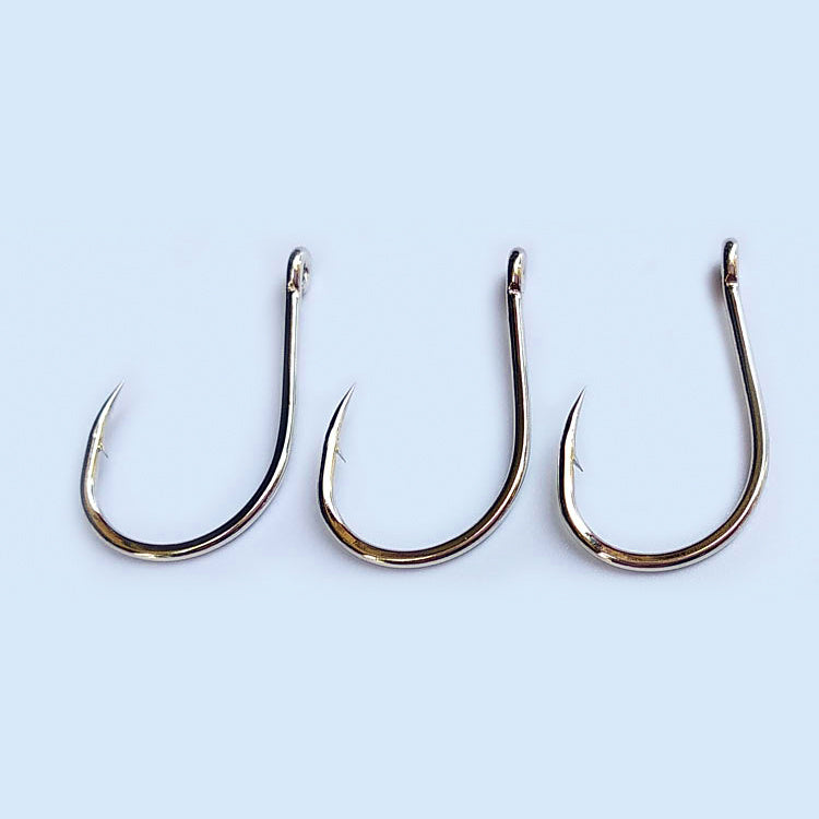 Barbed Ringed Fishing Hooks, Reinforced, Sizes 0.3–12