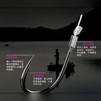 Matte Black Izu 3-Hook Pre-Tied Rigs, T-Knot