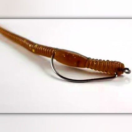 Soft Worm Lure 7.5 cm (3 in), 100-Pack, Brown