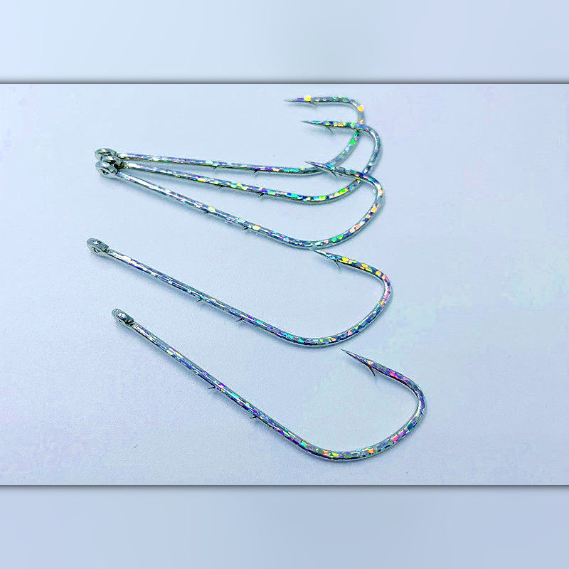 Long Shank Tube Hooks, Size 3/0, 5 Pack