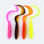 Two-Tone Curl Tail Soft Bait Grubs, 30 Pack, 2 Sizes