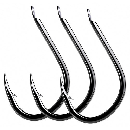 Iseni Barbed Hooks, Flattened Shank or Tube Eye, #3–#14