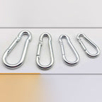 Zinc-Plated Iron Spring Snap Hook, M4–M15 (40–200 mm)