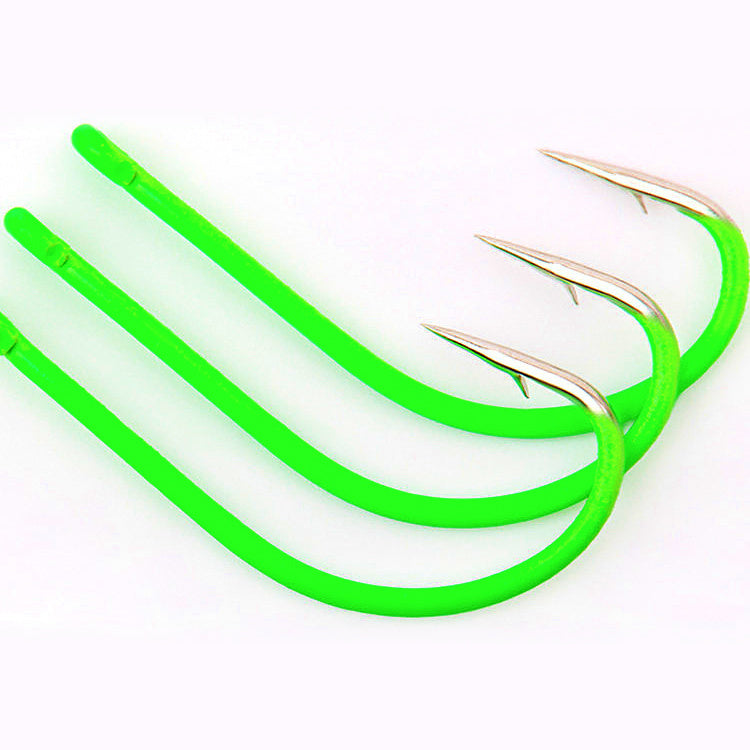 Glow Tube Maruseigo Hooks, Barbed Long Shank Boat Hooks