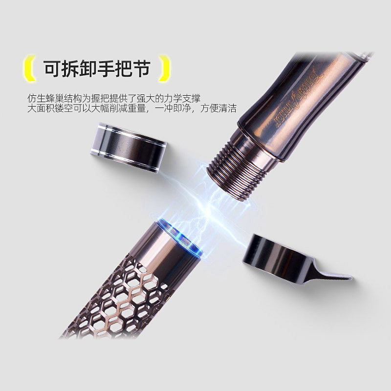 5-Piece Travel Rod, Adjustable Length, Casting/Spinning Grip