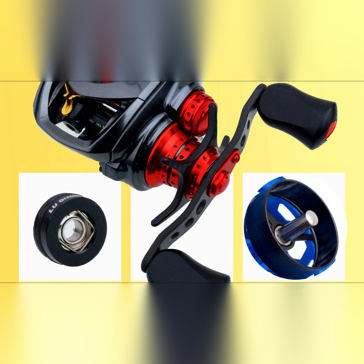 Modified Baitcasting Reel Spool, Fixed/Movable Brake