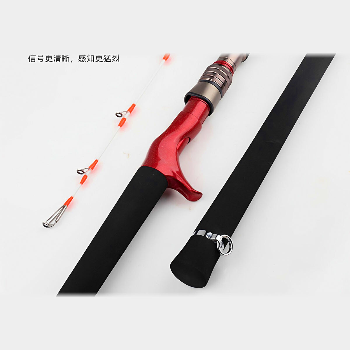 Light Offshore Boat Rod, 2-Piece Carbon, 2.4–3.0 m (7.9–9.8 ft)