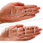 4X Reinforced Treble Hooks for Jigs, Barbed, Sizes #8 to 4/0